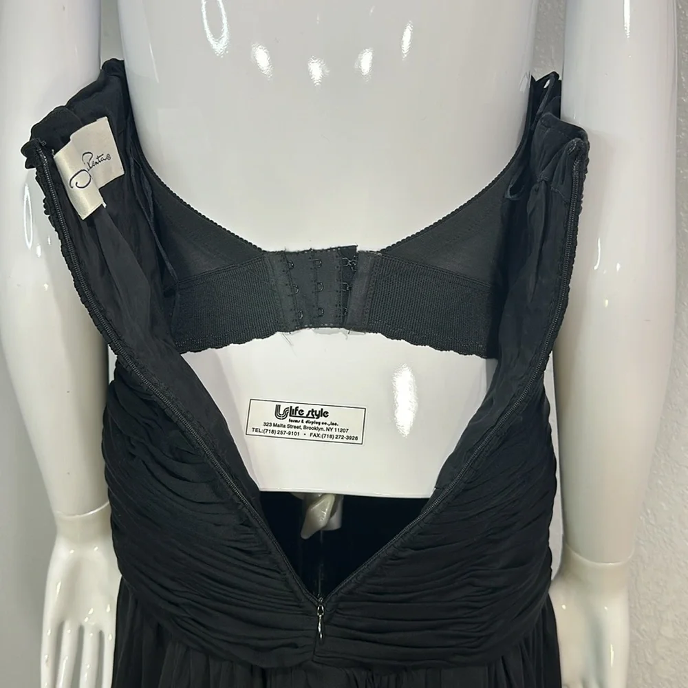 Vintage Oscar De La Renta Strapless Gown - Picture 8 of 11